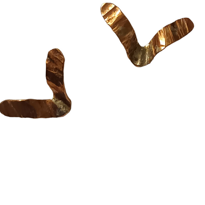 COPPER BIRD STUDS