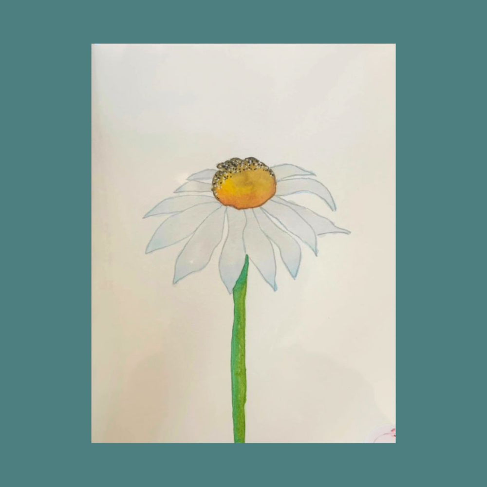 DAISY FLOWER CARD