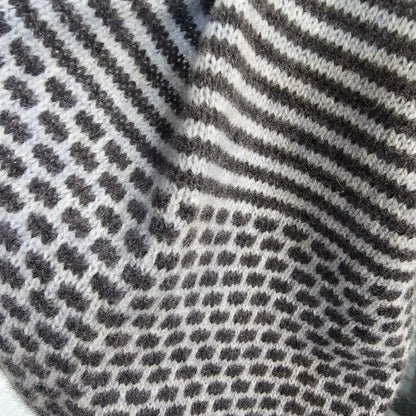 Mitchell + Black Dash and Line lambswool long snood with cuff handcrafted in Scotland