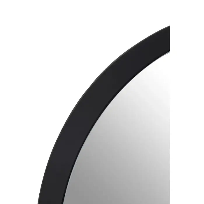 Athena Discus black edge wall mirror round minimalist mirror