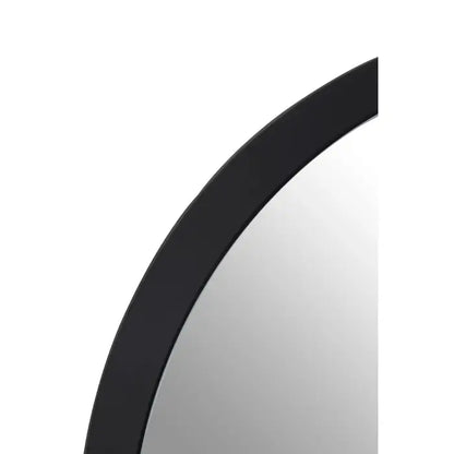 Athena Discus black edge wall mirror round minimalist mirror