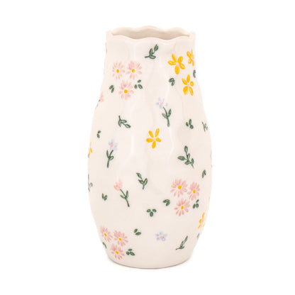 Ditsy floral vase vintage decorative small floral vase