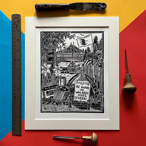 DUNDEE DOG WALKS PRINT