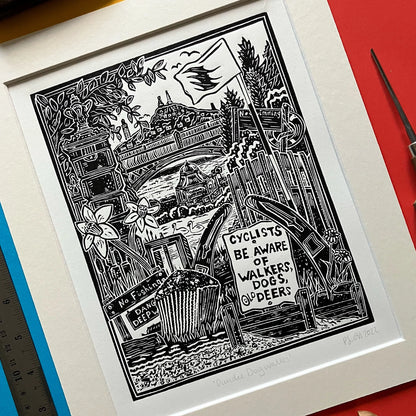 DUNDEE DOG WALKS PRINT