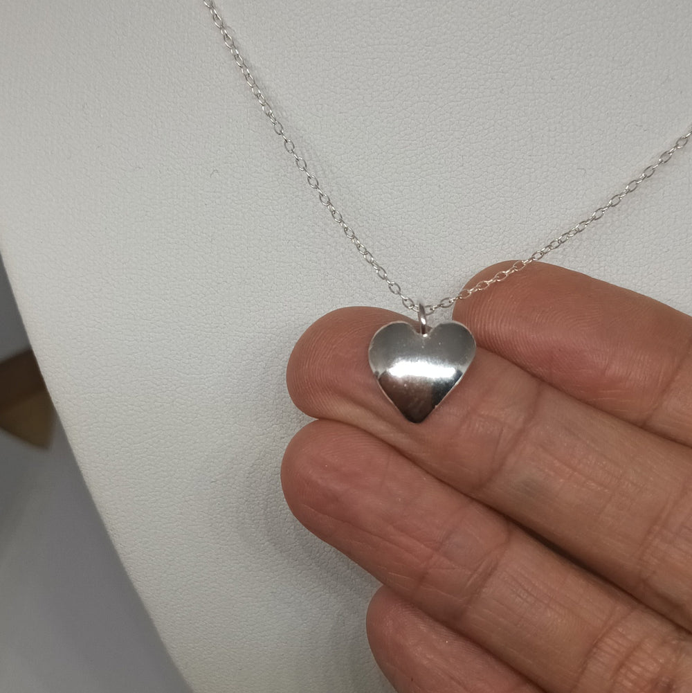 DOMED HEART PENDANT