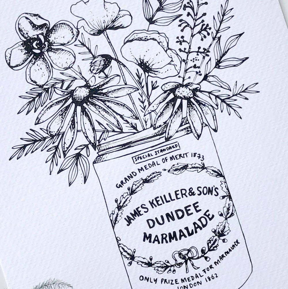 VINTAGE DUNDEE MARMALADE FLORAL PRINT