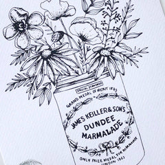 VINTAGE DUNDEE MARMALADE FLORAL PRINT
