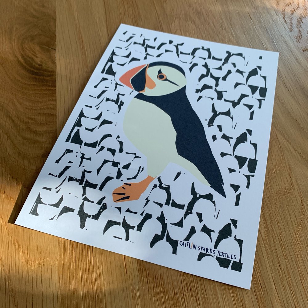 PUFFIN WALL ART