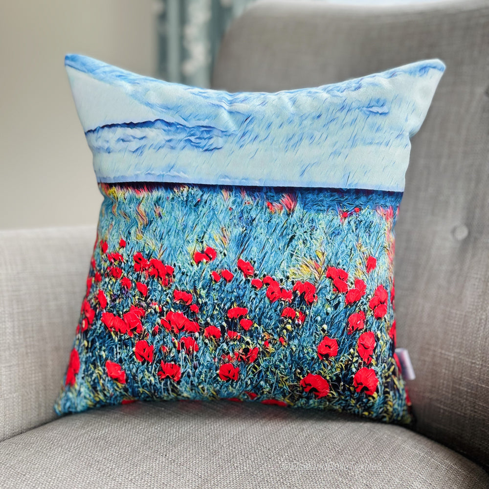 EAST HAVEN POPPIES CUSHION