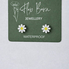 ENAMEL FLOWER STUDS