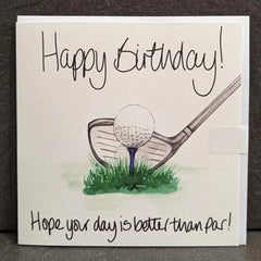HAPPY BIRTHDAY GOLF CARD