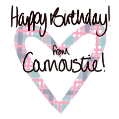 HAPPY BIRTHDAY FROM CARNOUSTIE CARD