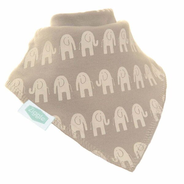 GREY AND WHITE DRIBBLE BIB SET