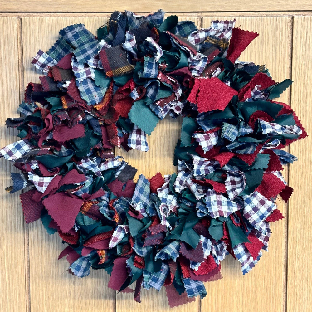 FESTIVE FABRIC WREATH WORKSHOP (Deposit)
