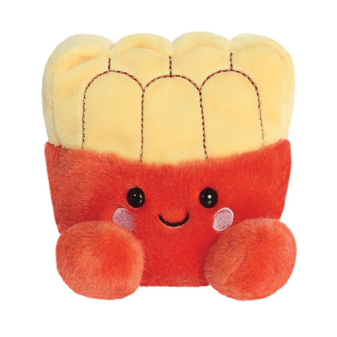 Palm Pal Plush happy face toy red and yellow frenchy fries