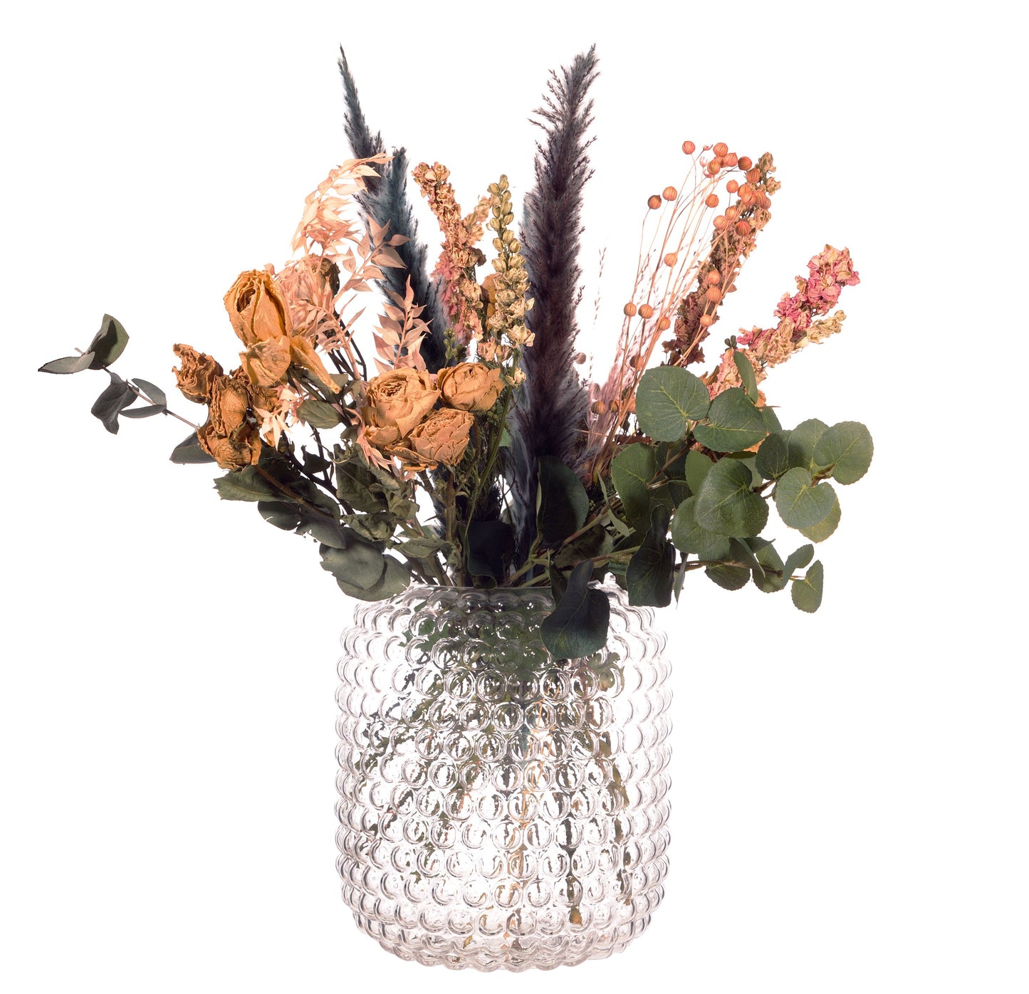 GLASS BOBBLE VASE