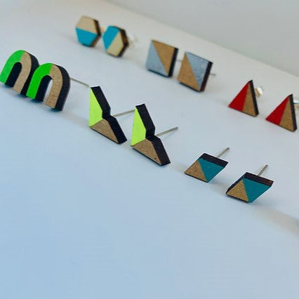 GEO BLOCK SMALL STUDS