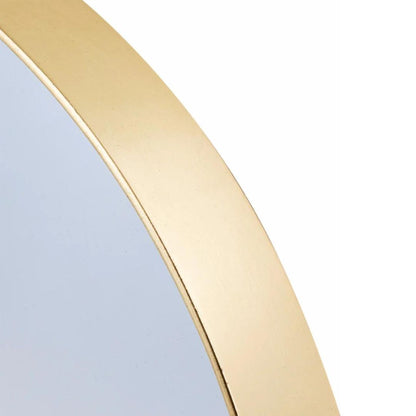 Helen gold oval wall mirror contemporary design