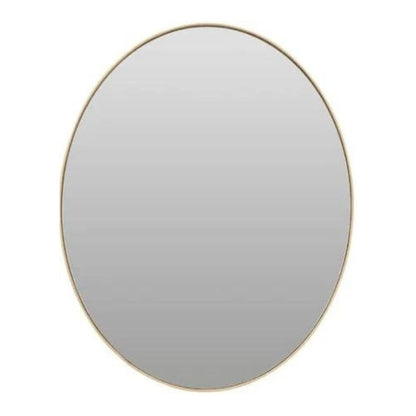 Helen gold oval wall mirror contemporary design