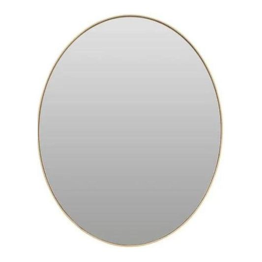 Helen gold oval wall mirror contemporary design