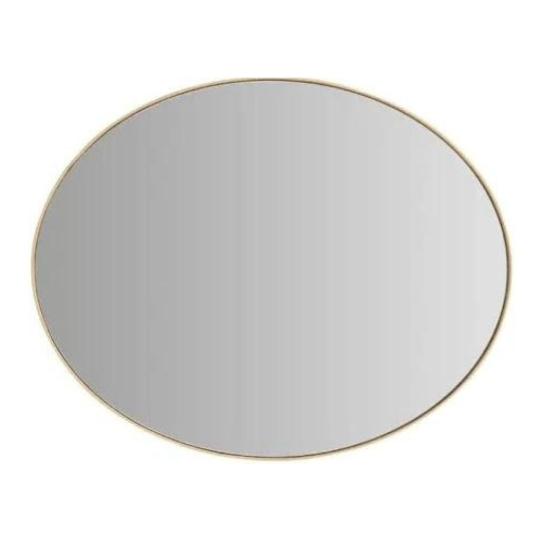 Helen gold oval wall mirror contemporary design