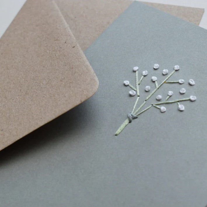 GYPSOPHILA WHITE CARD