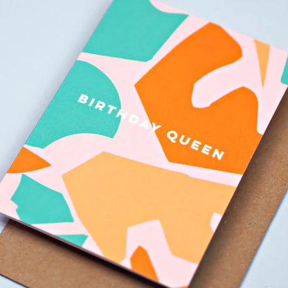 BIRTHDAY QUEEN SHAPES CARD