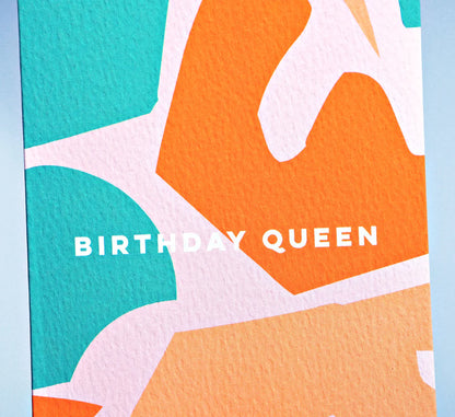 BIRTHDAY QUEEN SHAPES CARD