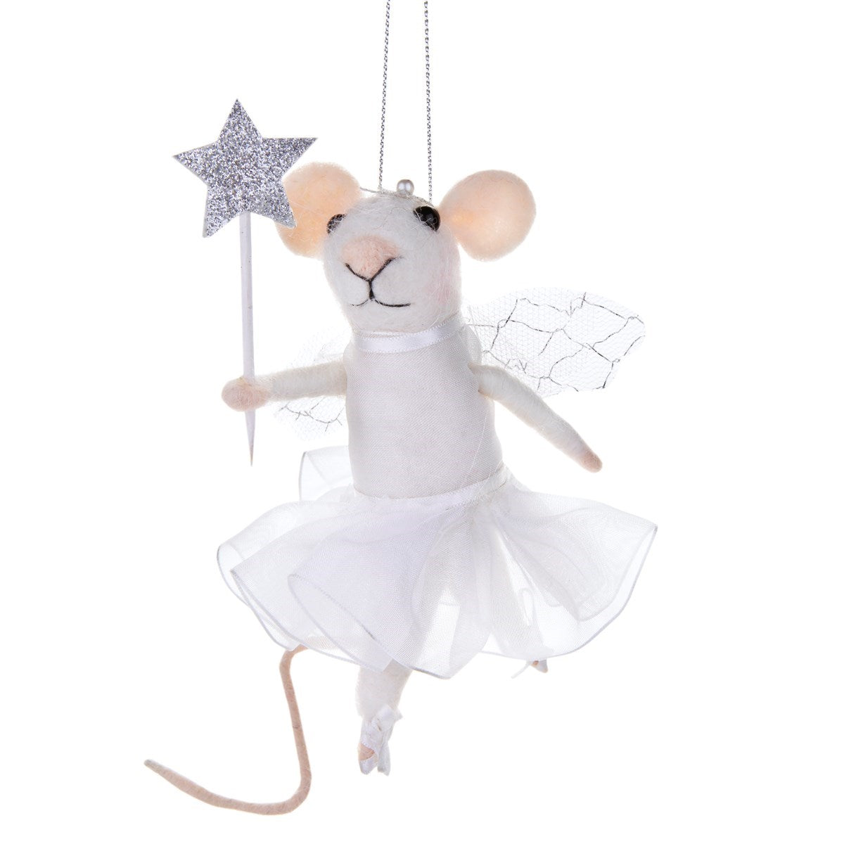 FAIRY MOUSE WITH STAR WAND FELT