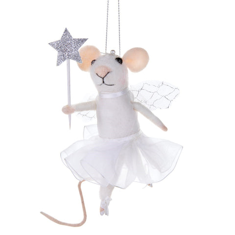 FAIRY MOUSE WITH STAR WAND FELT