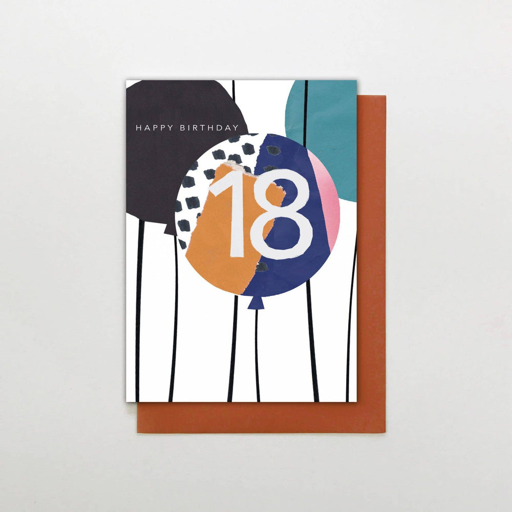 HAPPY BIRTHDAY AGE BALLOON CARD