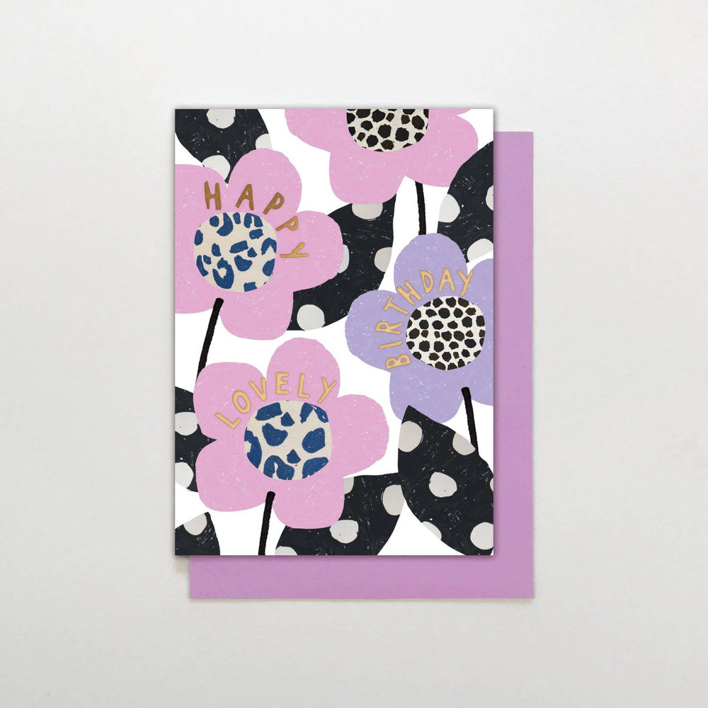 HAPPY BIRTHDAY LOVELY FLORAL CARD