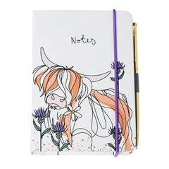 HIGHLAND COW POCKET NOTEBOOK + PEN