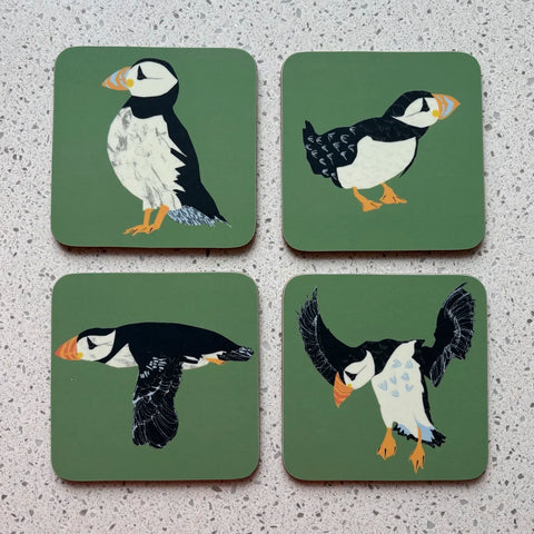 PUFFIN COASTER SET