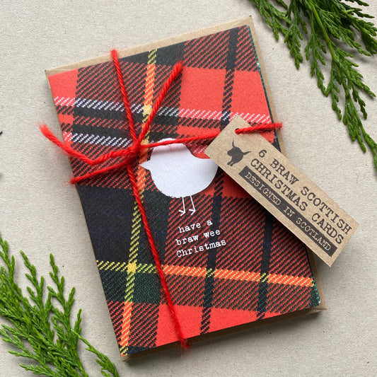 TARTAN CHRISTMAS CARD PACK