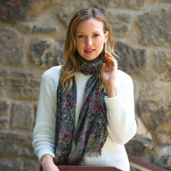 JACQUARD PRINT SCARF