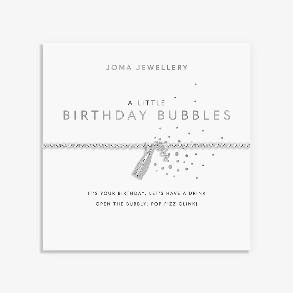 A LITTLE 'BIRTHDAY BUBBLES' SILVER BRACELET