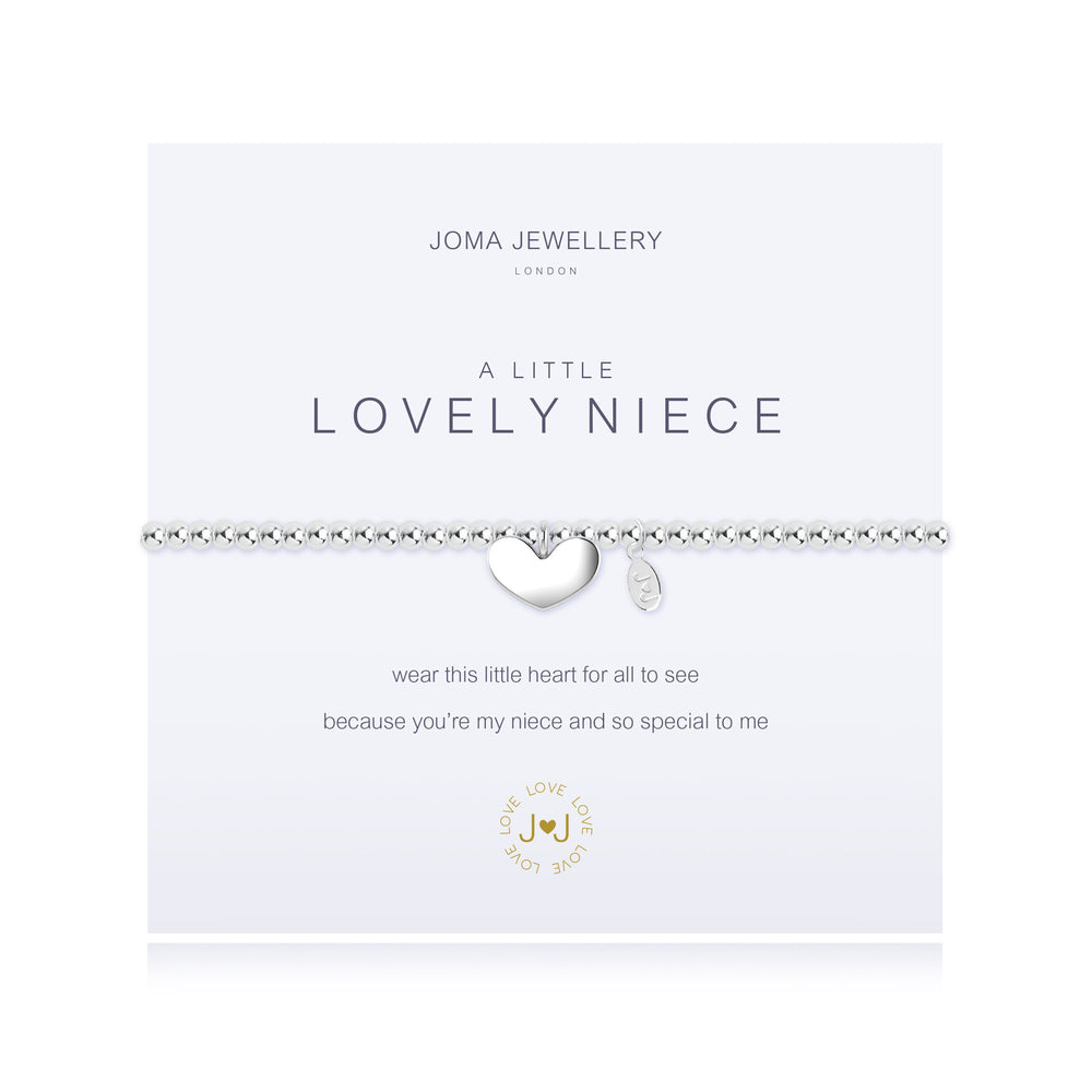 A LITTLE 'LOVELY NIECE' SILVER BRACELET