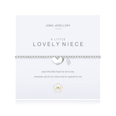 A LITTLE 'LOVELY NIECE' SILVER BRACELET