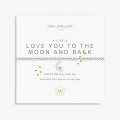 A LITTLE 'LOVE YOU TO THE MOON AND BACK' SILVER BRACELET