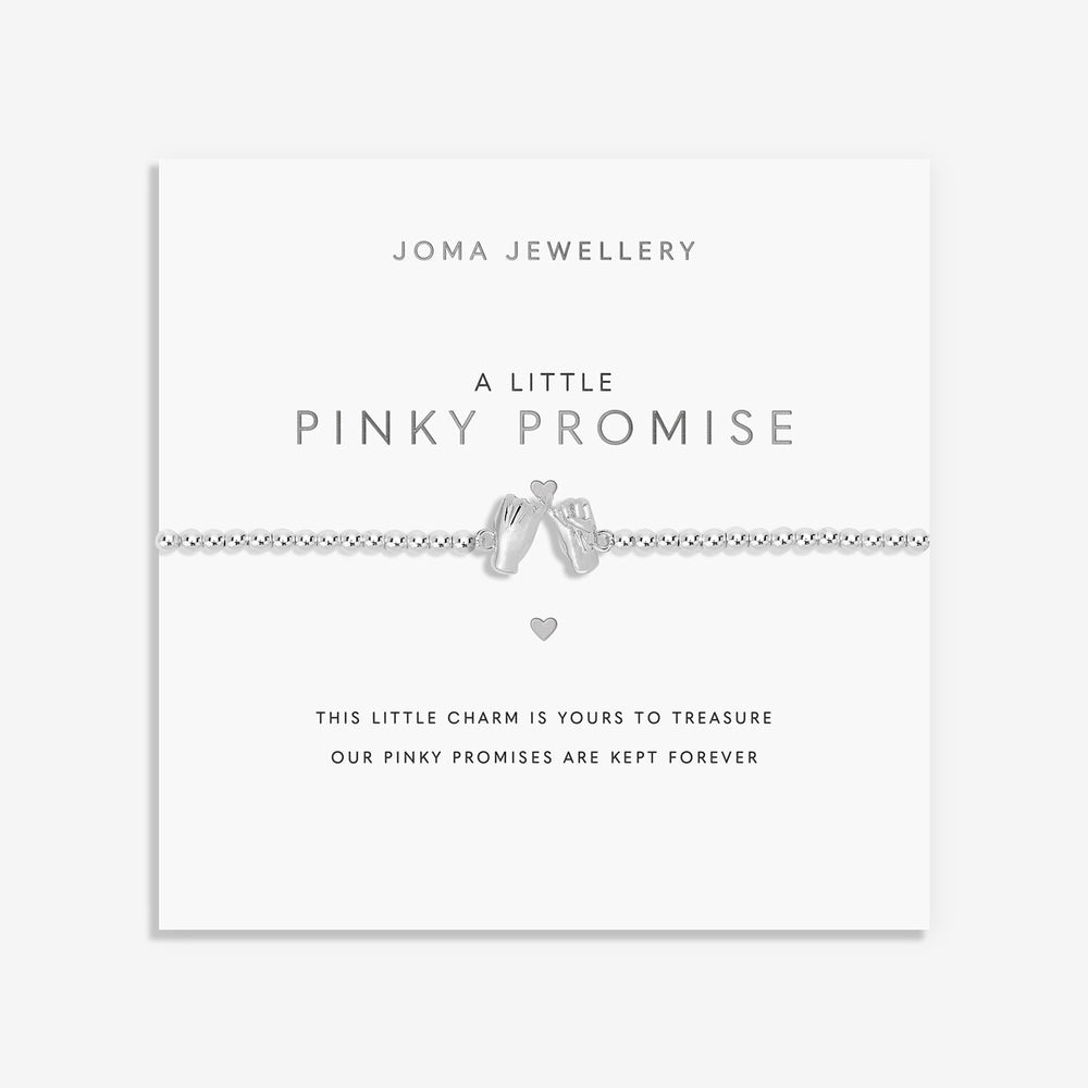 A LITTLE 'PINKY PROMISE' SILVER BRACELET