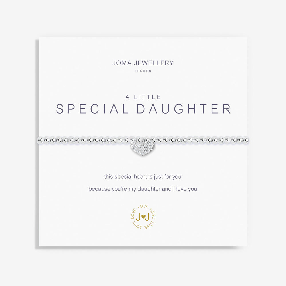 A LITTLE 'SPECIAL DAUGHTER' SILVER BRACELET