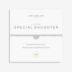 A LITTLE 'SPECIAL DAUGHTER' SILVER BRACELET
