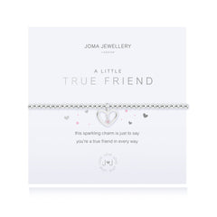 A LITTLE 'TRUE FRIEND' SILVER BRACELET