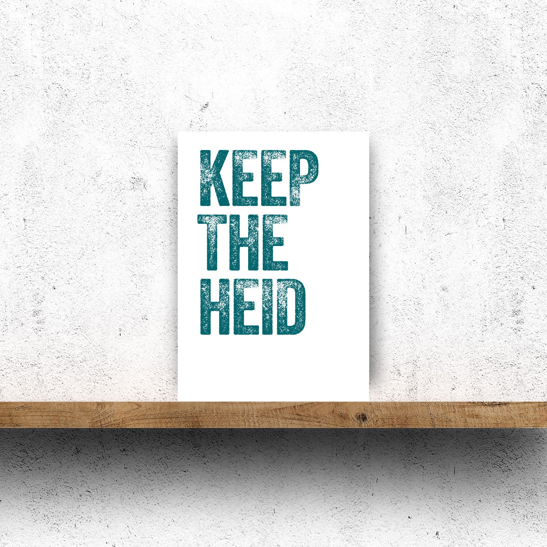 Keep The Head Scottish good luck greeting card designed in Edinburgh