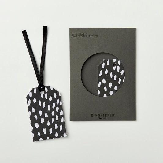 WHITE DASH GIFT TAGS