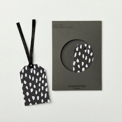 WHITE DASH GIFT TAGS