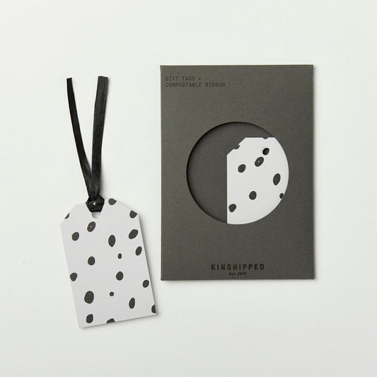 BLACK DOT GIFT TAGS