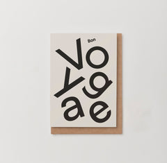 BON YOYAGE LEAVING CARD