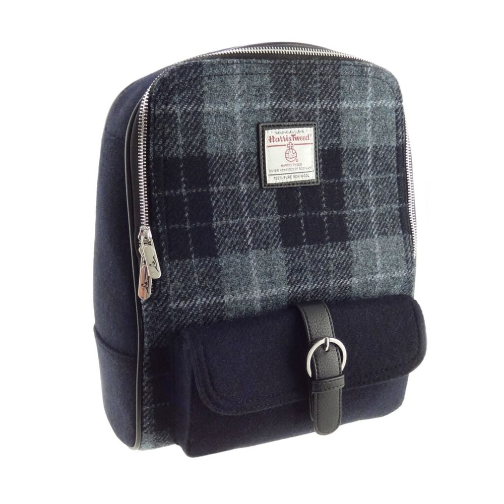 HARRIS TWEED - BACKPACK - BLACK/GREY